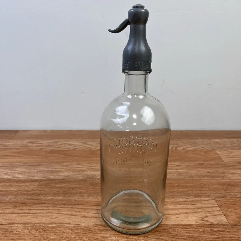 Magnolia Home Joanna Gaines Decorative Seltzer Bottle Clear 12.5